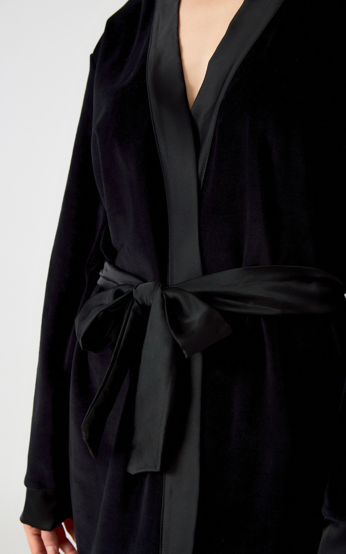 Velúr/satin sloppur